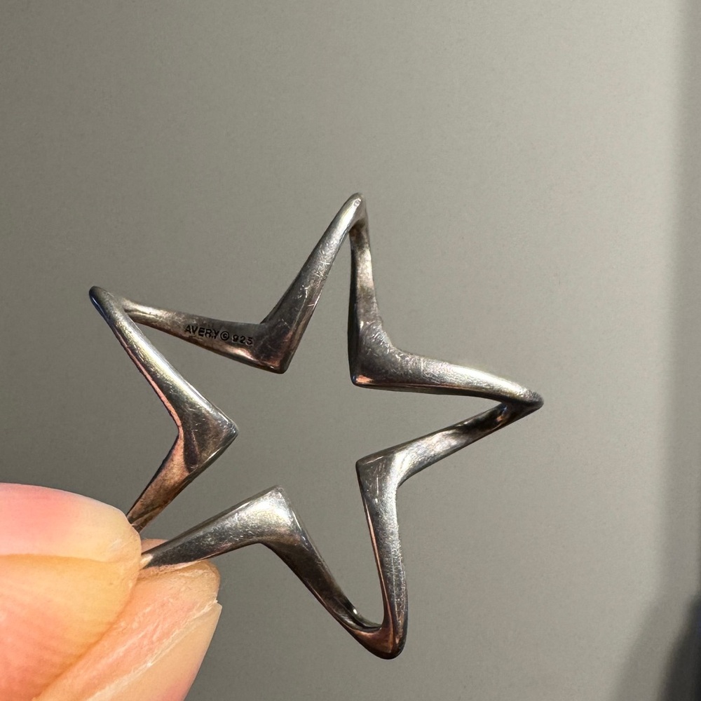 James Avery Retired Floating Star Pendant